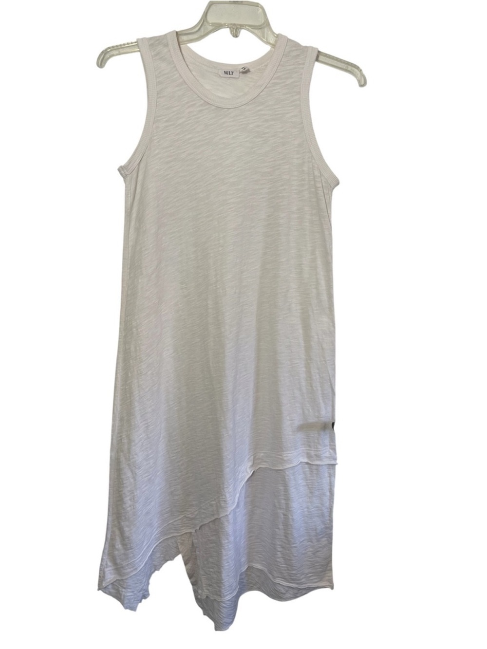 Wilt
Wilt Sleeveless Trapeze Tank-Style Dress asymmetrical uneven hem. - Picture 10 of 10